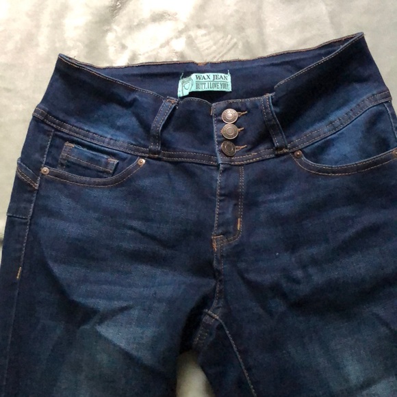 dark high waisted skinny jeans - Picture 2 of 3